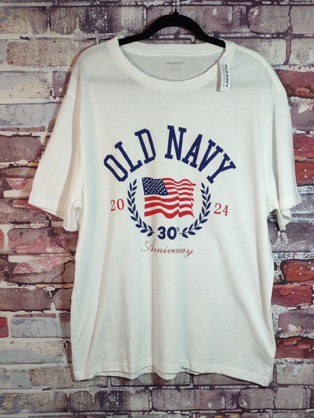Old Navy 30th Anniversary Flag Graphic Tee